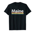 Maine Me Worn Stripes T-Shirt - Streetwear Style for Adults - T-Shirt, Sweatshirt, Hoodie