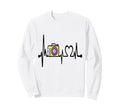 Womens Funny Camera Heartbeat Sweatshirt - Unique Graphic for Adults - T-Shirt, Sweatshirt, Hoodie