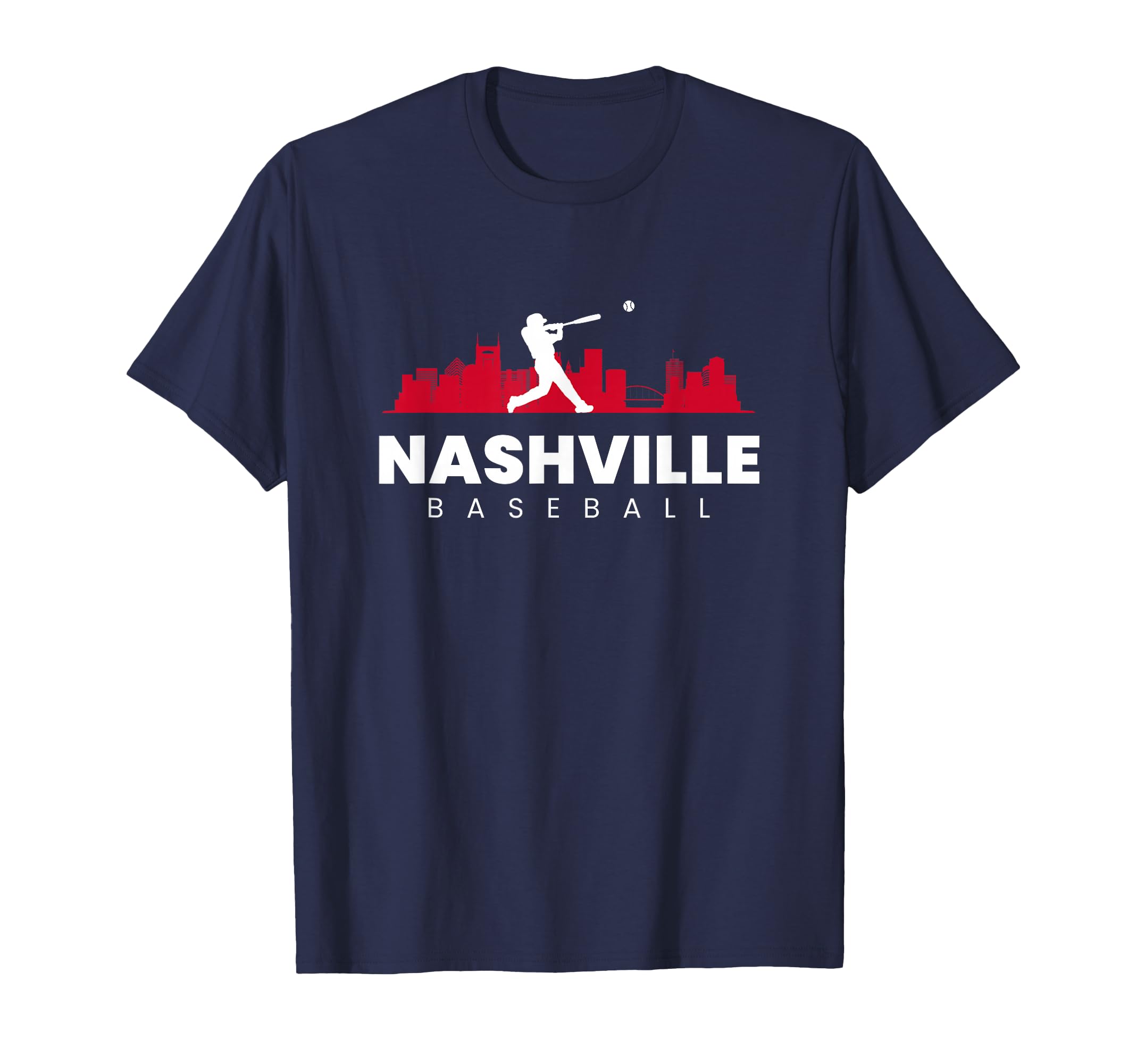 Nashville Baseball Minimalist T-Shirt - Novelty Apparel for Adults - T-Shirt, Sweatshirt, Hoodie