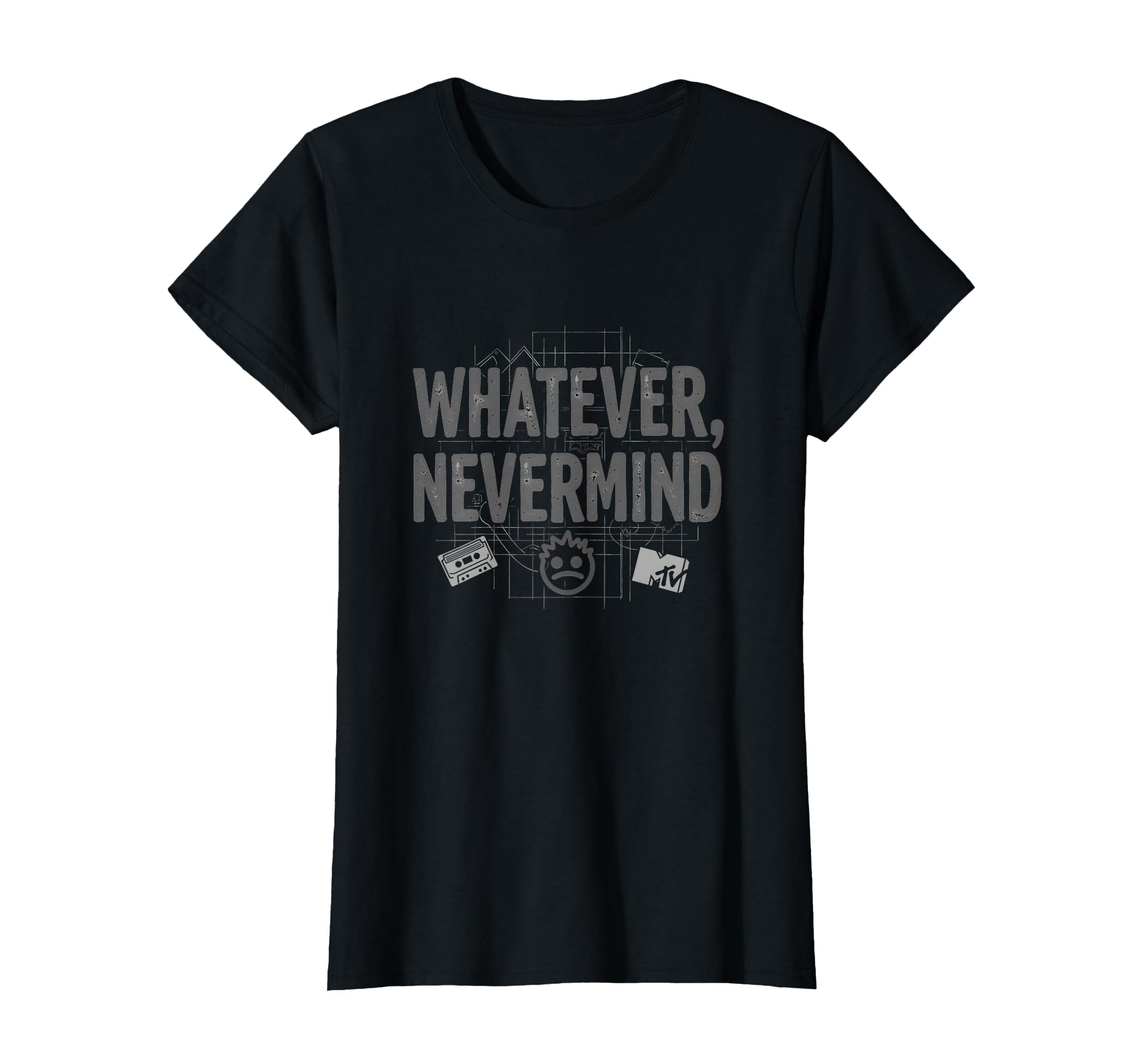 Whatever Nevermind Gen X Nostalgic T-Shirt - Fun Novelty Design Men Women - T-Shirt, Sweatshirt, Hoodie