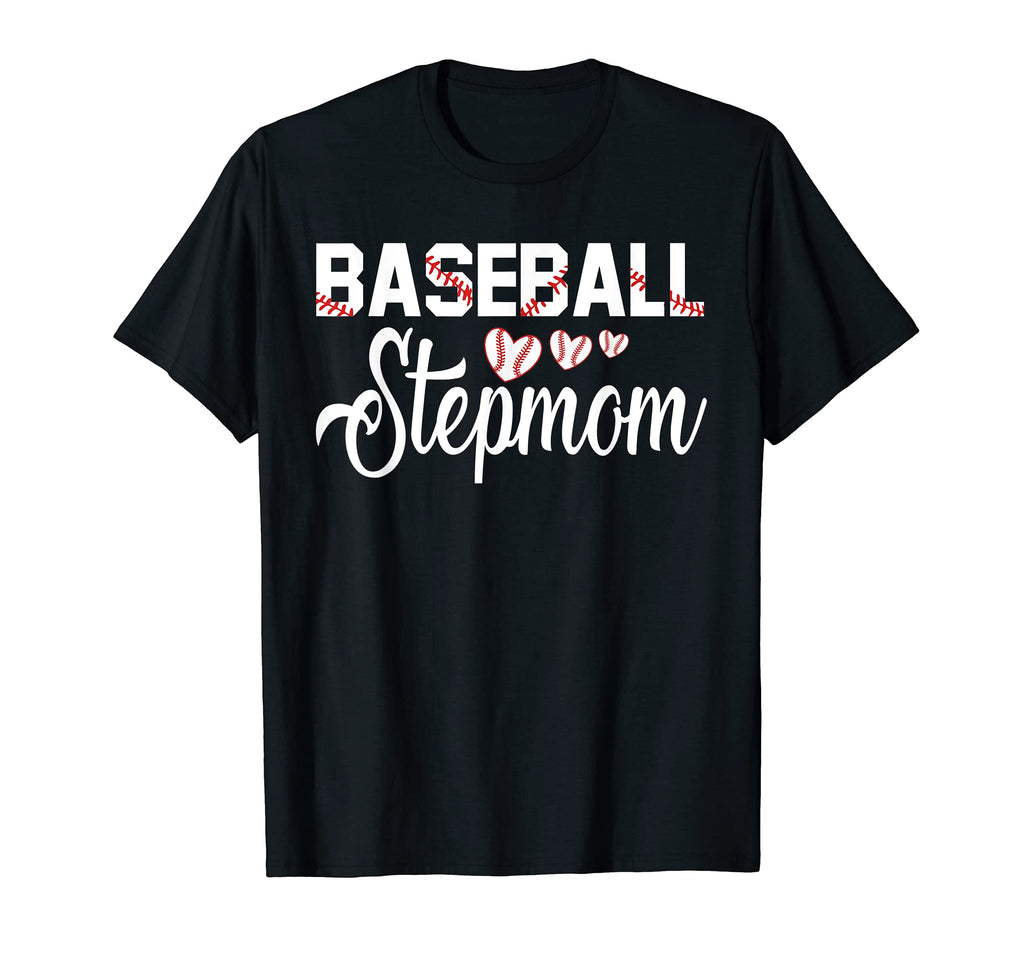 Proud Baseball Stepmom Family Shirts T-Shirt - Graphic Print Unisex - T-Shirt, Sweatshirt, Hoodie
