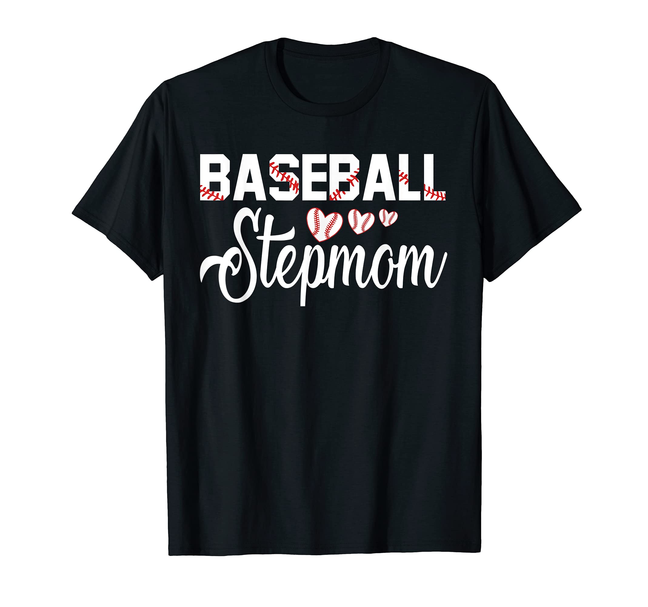 Proud Baseball Stepmom Family Shirts T-Shirt - Graphic Print Unisex - T-Shirt, Sweatshirt, Hoodie