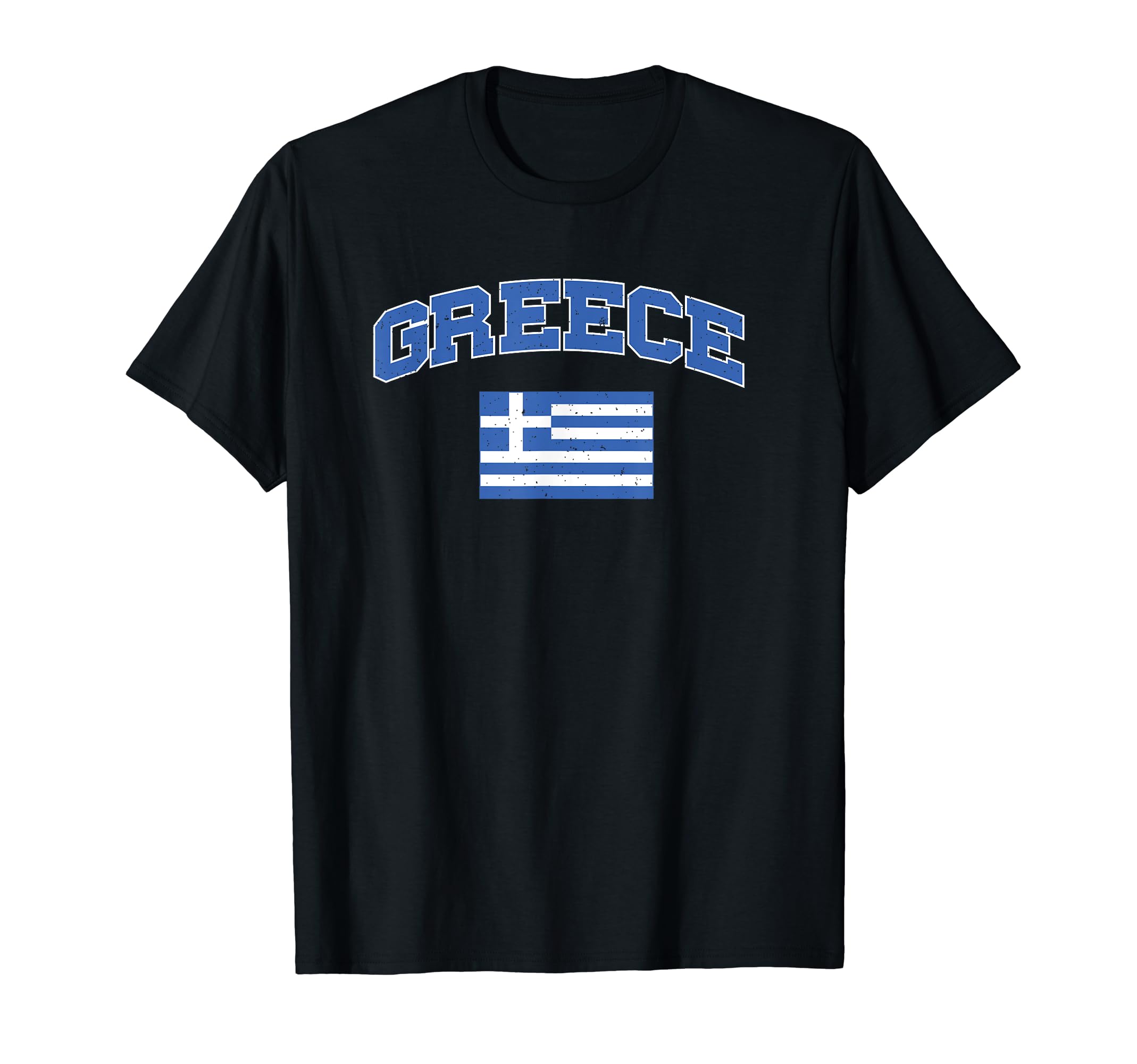 Worn Flag From Greece T-Shirt - Novelty Apparel for Adults - T-Shirt, Sweatshirt, Hoodie