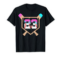 Baseball Ice Cream Drip Number 23 T-Shirt - Fun Novelty Design Men Women - T-Shirt, Sweatshirt, Hoodie