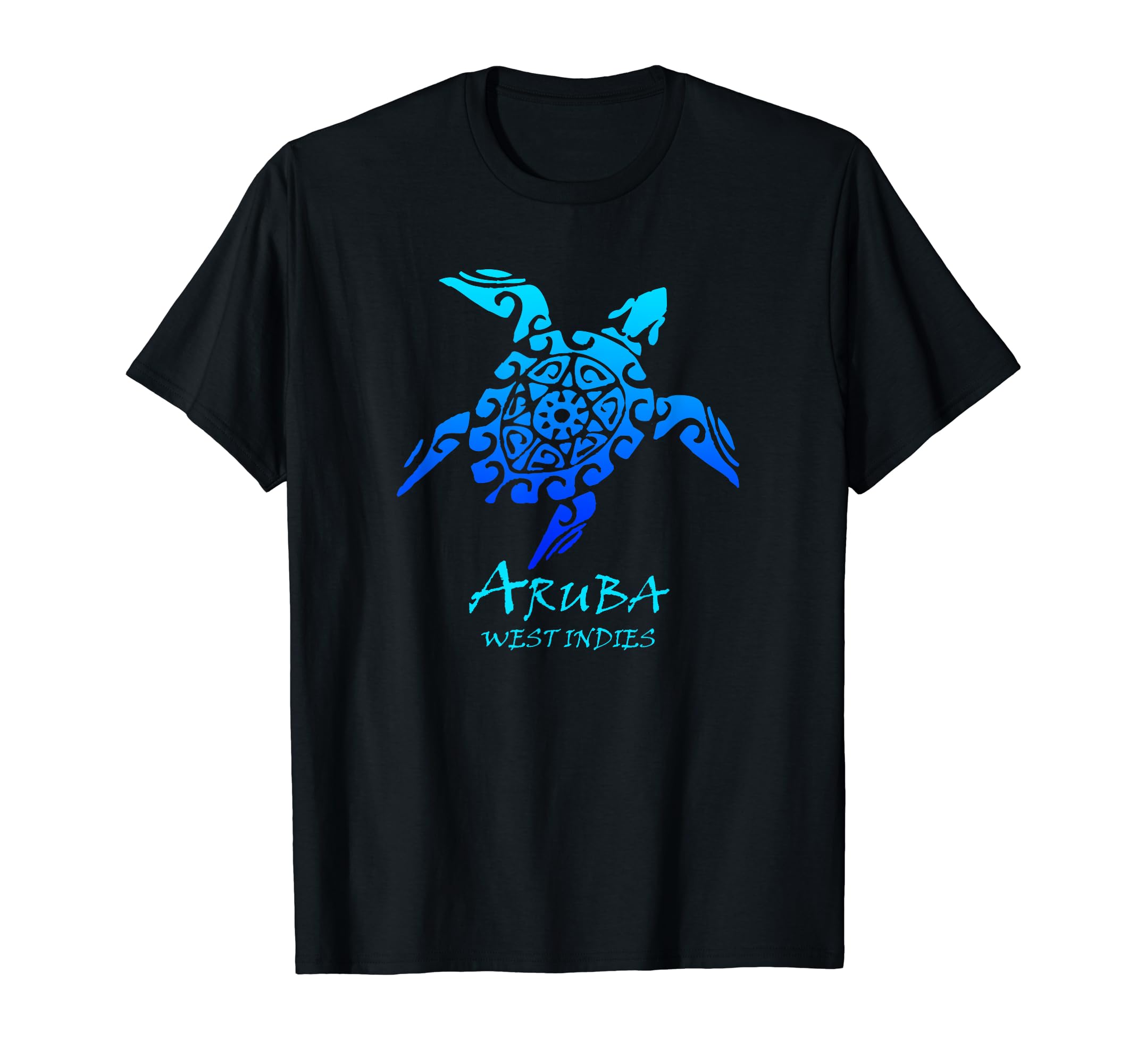 Aruba West Indies Tribal Turtle Vacation T-Shirt - Graphic Print Unisex - T-Shirt, Sweatshirt, Hoodie