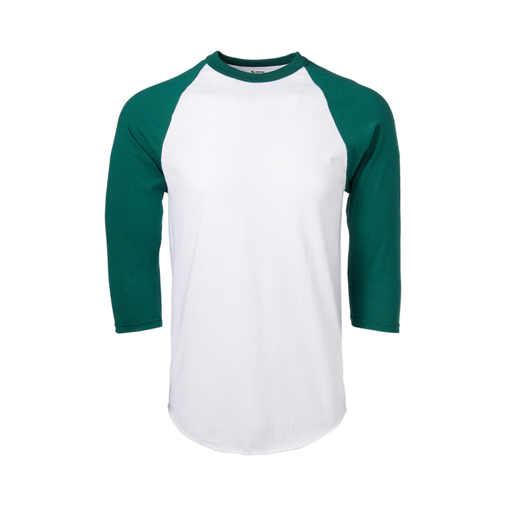 Soffe Mens Mens Baseball Jersey 3 4 Sleeve Hoodie - Minimalist Print Unisex - T-Shirt, Sweatshirt, Hoodie