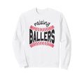 Raising Ballers Mom Baseball Sweatshirt - Custom Art Print Men Women - T-Shirt, Sweatshirt, Hoodie