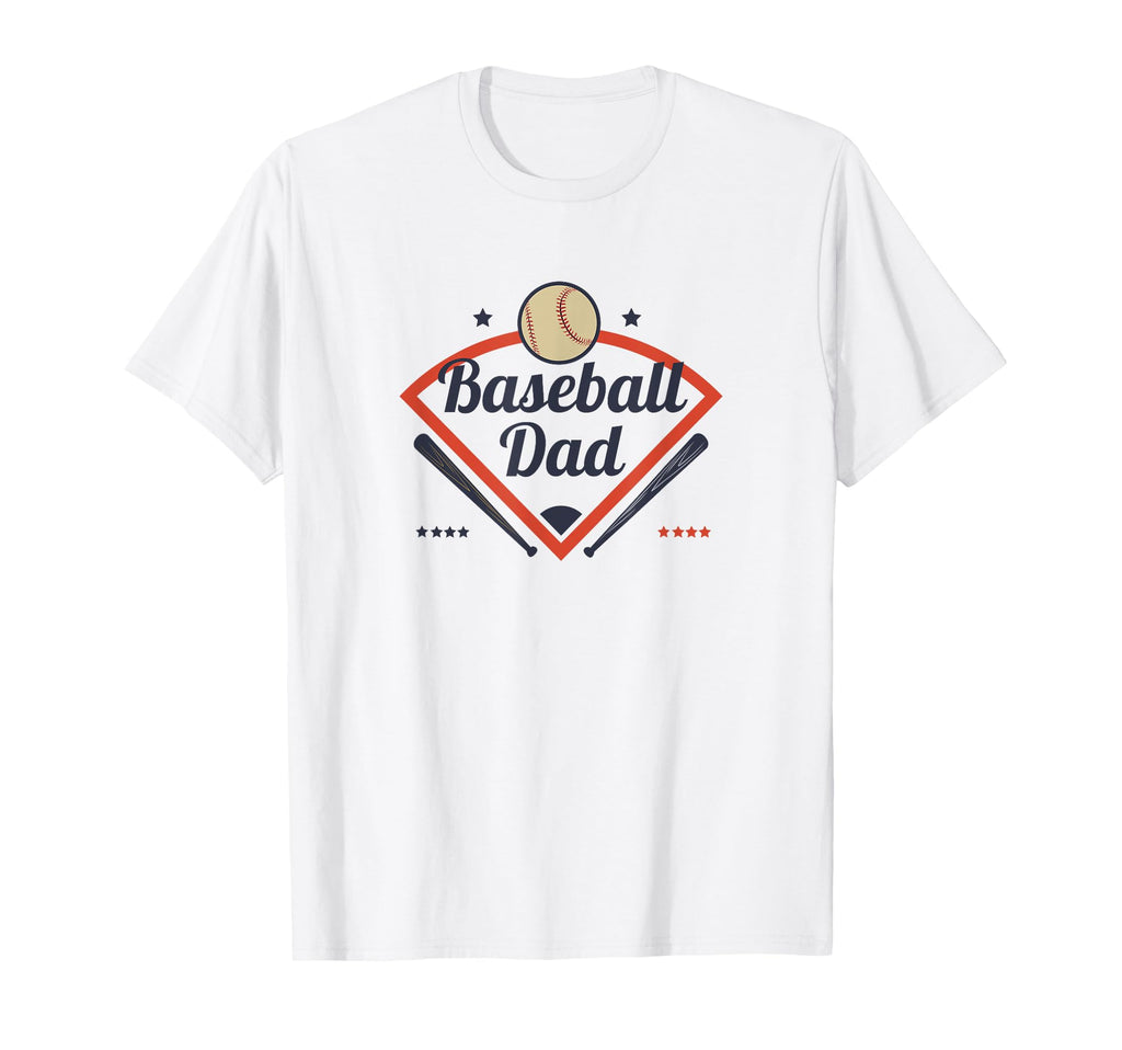 Baseball Dad Diamond Game Day T-Shirt - Novelty Apparel Unisex - T-Shirt, Sweatshirt, Hoodie