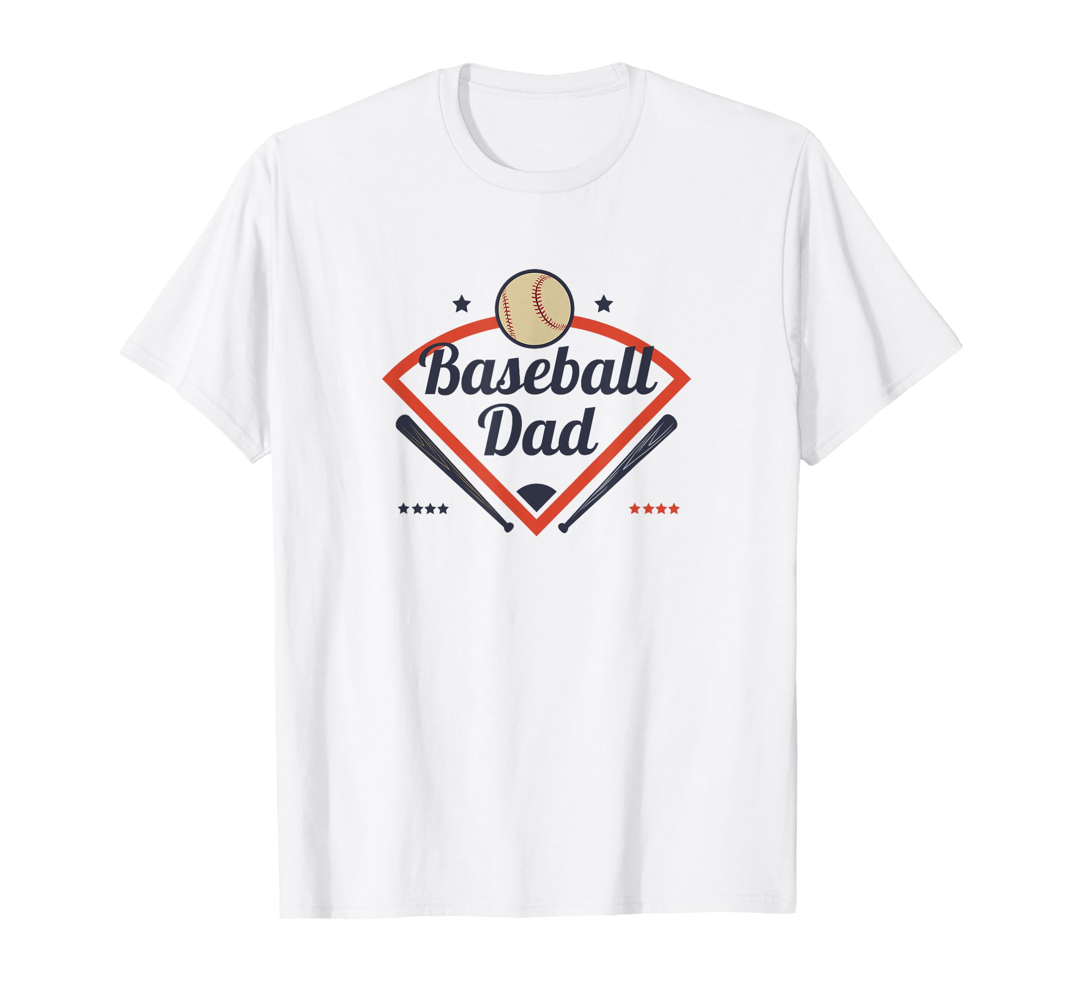Baseball Dad Diamond Game Day T-Shirt - Novelty Apparel Unisex - T-Shirt, Sweatshirt, Hoodie