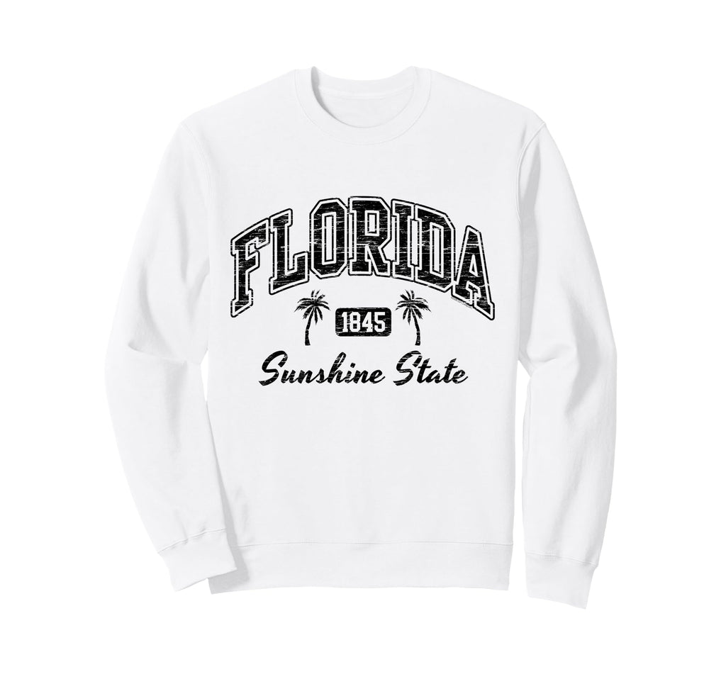 Florida Souvenir Beach 80S Sweatshirt - Aesthetic Graphic for Adults - T-Shirt, Sweatshirt, Hoodie