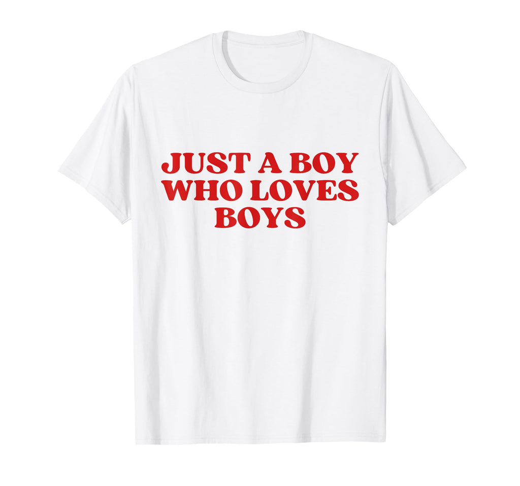 Just Who Loves Y2K Aesthetic Gay T-Shirt - Streetwear Style Men Women - T-Shirt, Sweatshirt, Hoodie