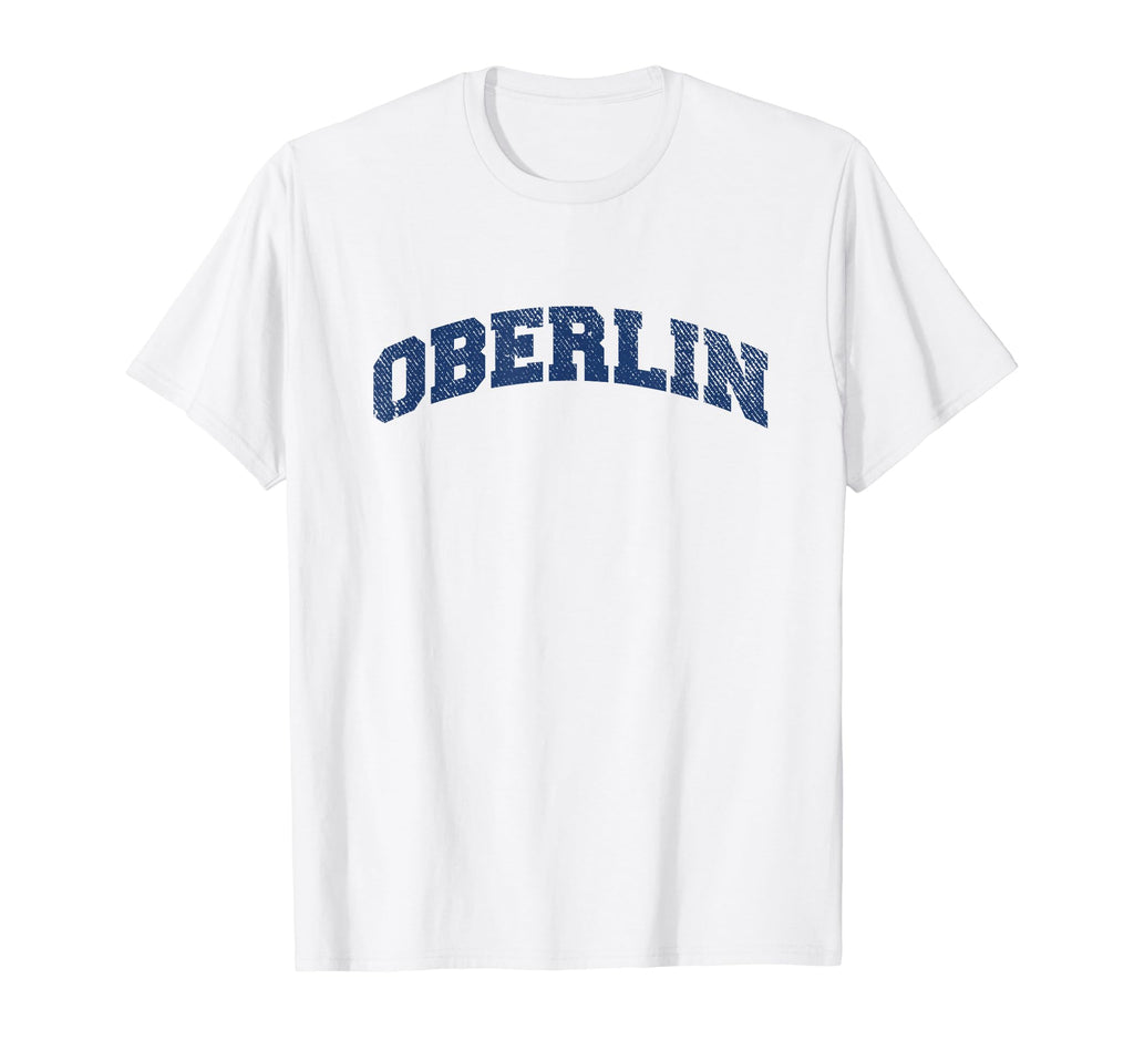 Oberlin Ohio Varsity Grey T-Shirt - Minimalist Print Unisex - T-Shirt, Sweatshirt, Hoodie