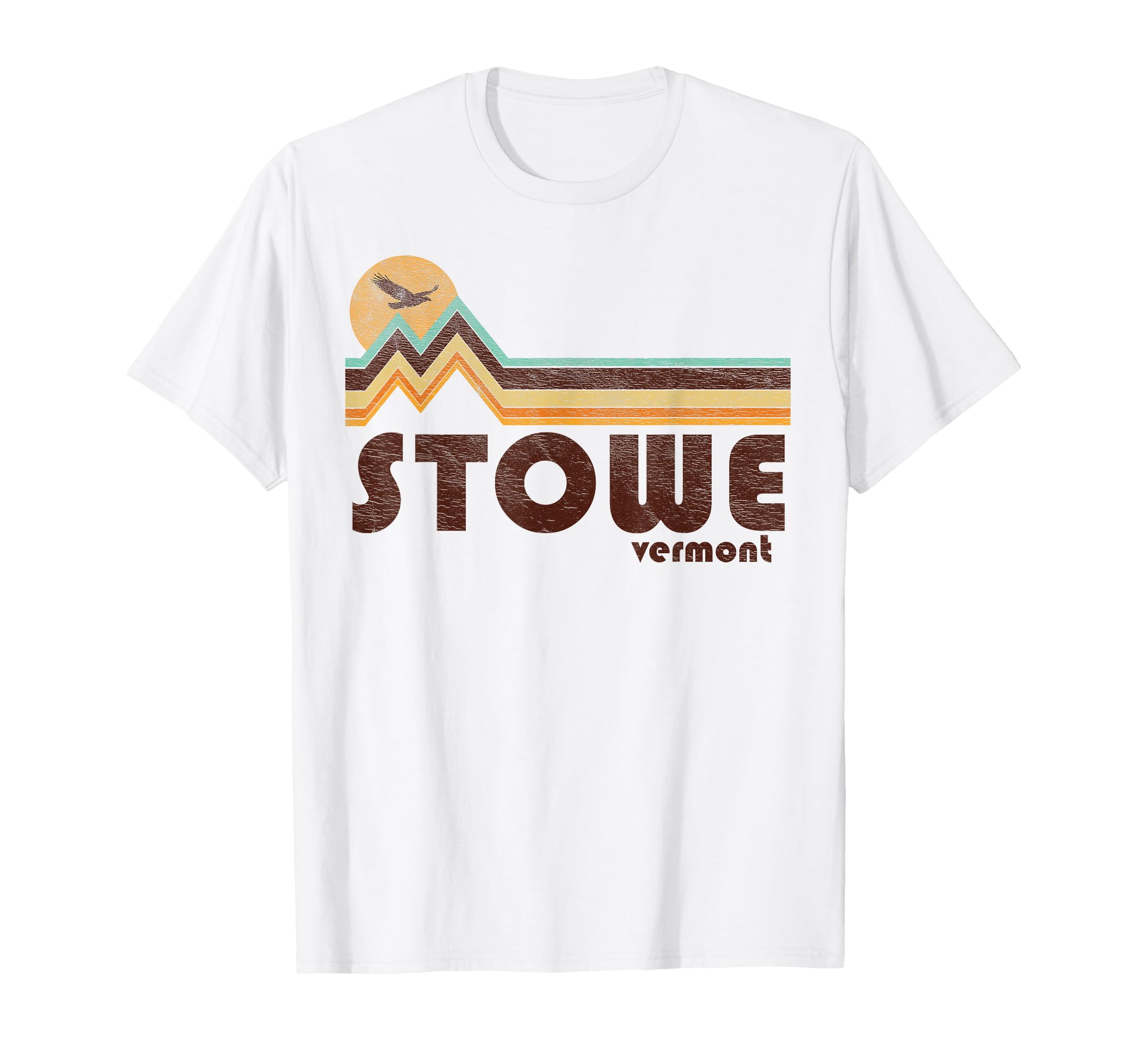 Stowe Vermont Vt 70S 80S Souvenir T-Shirt - Unique Graphic for Adults - T-Shirt, Sweatshirt, Hoodie
