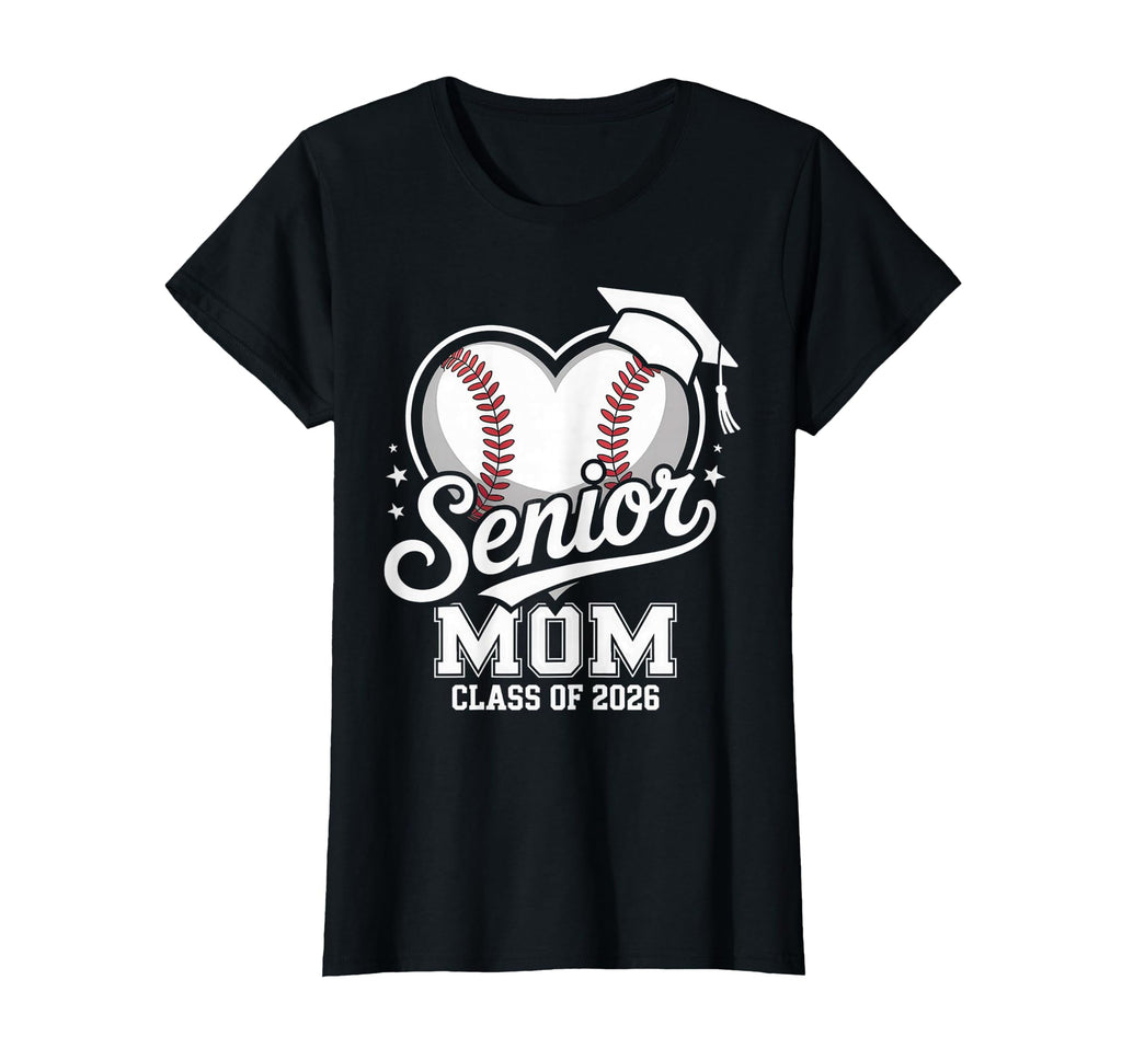 Proud Senior Mom Class 2026 Baseball T-Shirt - Custom Art Print Unisex - T-Shirt, Sweatshirt, Hoodie