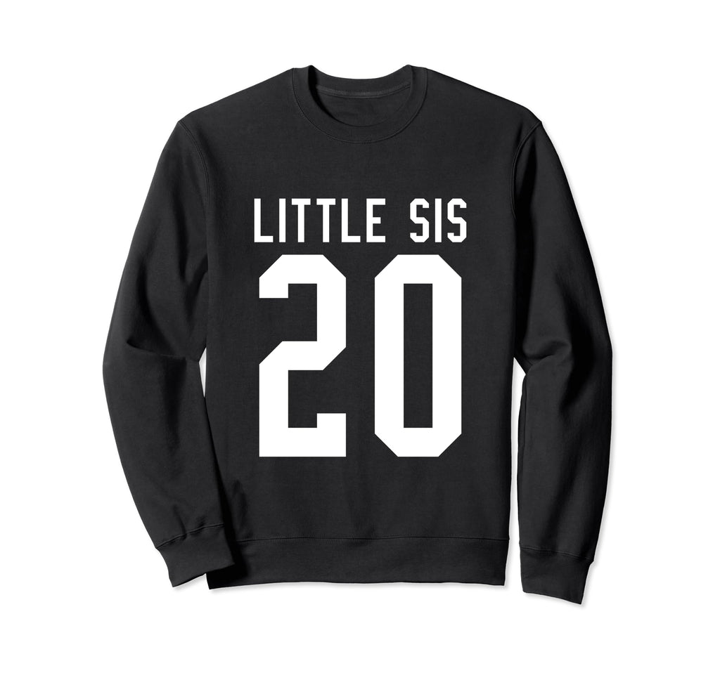 Number 20 Little Sis Biggest Fan Sweatshirt - Aesthetic Graphic for Adults - T-Shirt, Sweatshirt, Hoodie