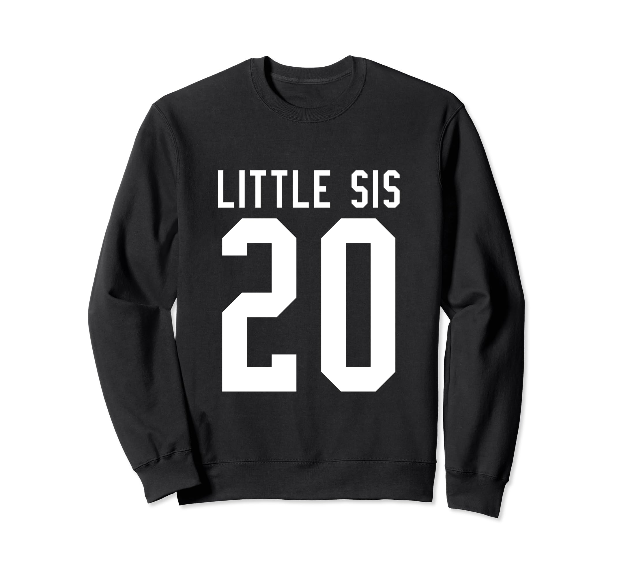 Number 20 Little Sis Biggest Fan Sweatshirt - Aesthetic Graphic for Adults - T-Shirt, Sweatshirt, Hoodie