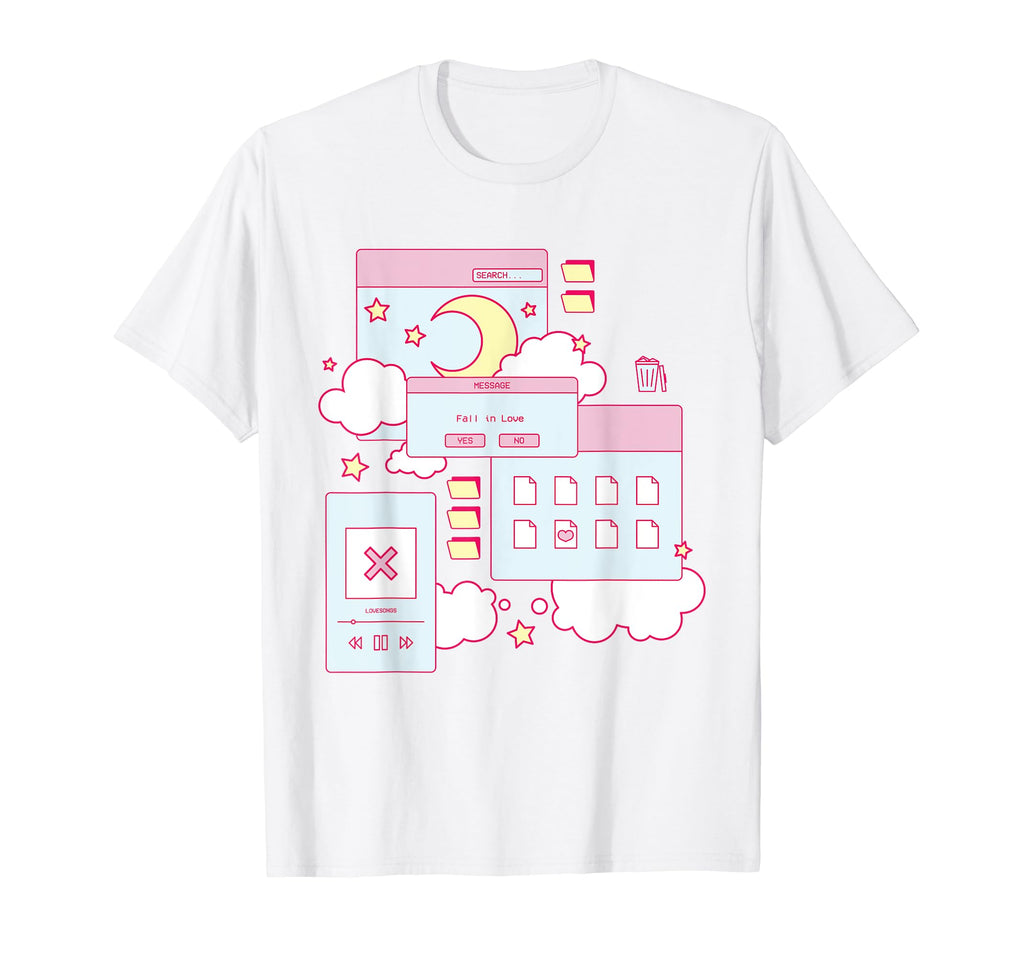 Kawaii Vaporwave Aesthetic 90S Grunge T-Shirt - Graphic Print for Adults - T-Shirt, Sweatshirt, Hoodie