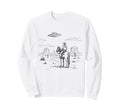 Western Cowboy Ufo Alien Sweatshirt - Casual Everyday Wear Men Women - T-Shirt, Sweatshirt, Hoodie
