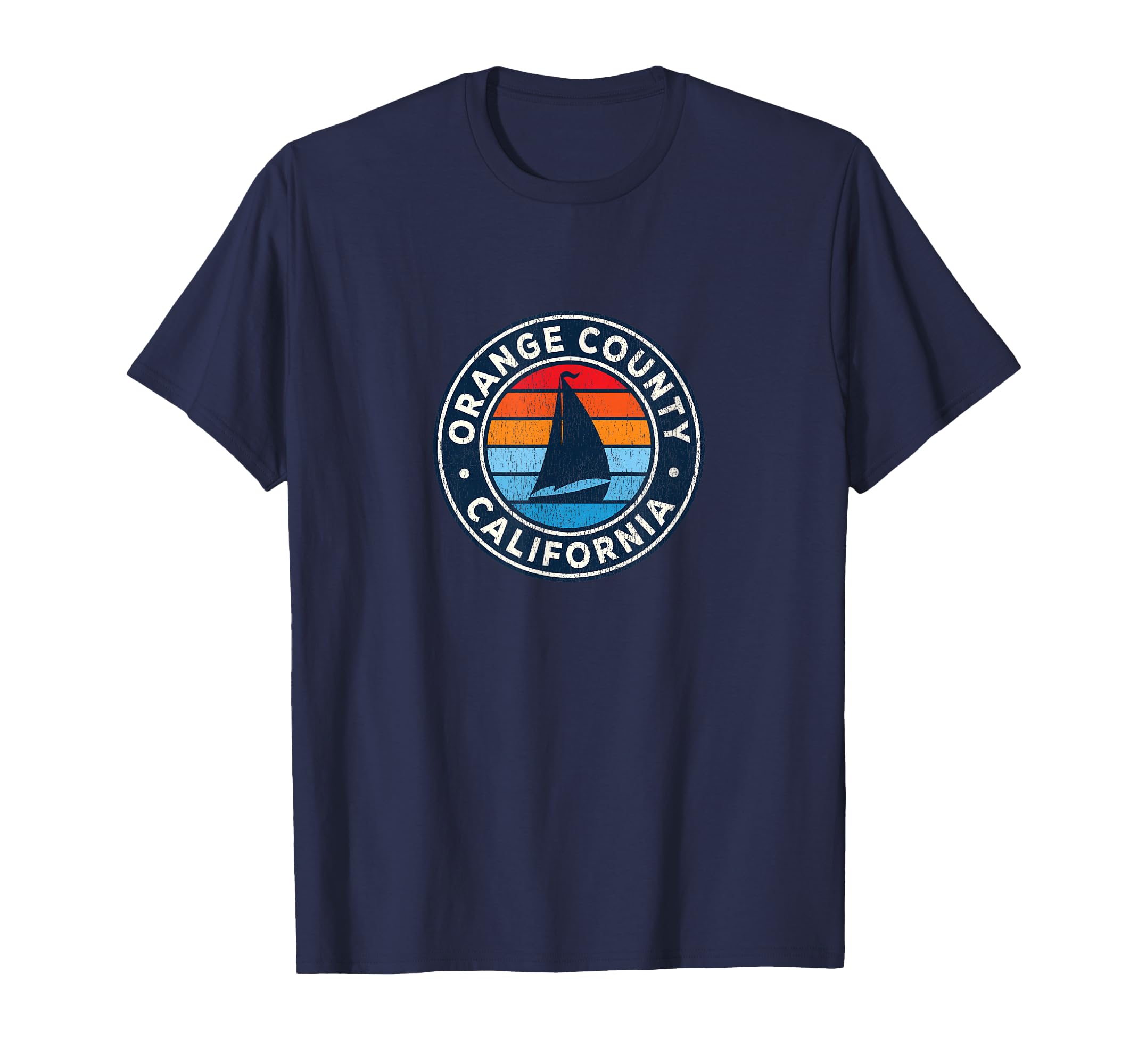 Orange County California Ca Sailboat T-Shirt - Minimalist Print for Adults - T-Shirt, Sweatshirt, Hoodie