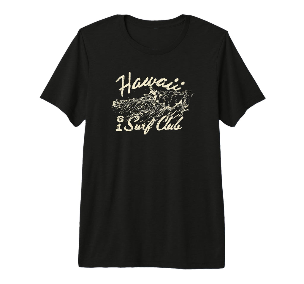Trendy Hawaii Surf Club Logo Tri Blend T-Shirt - Minimalist Print Unisex - T-Shirt, Sweatshirt, Hoodie