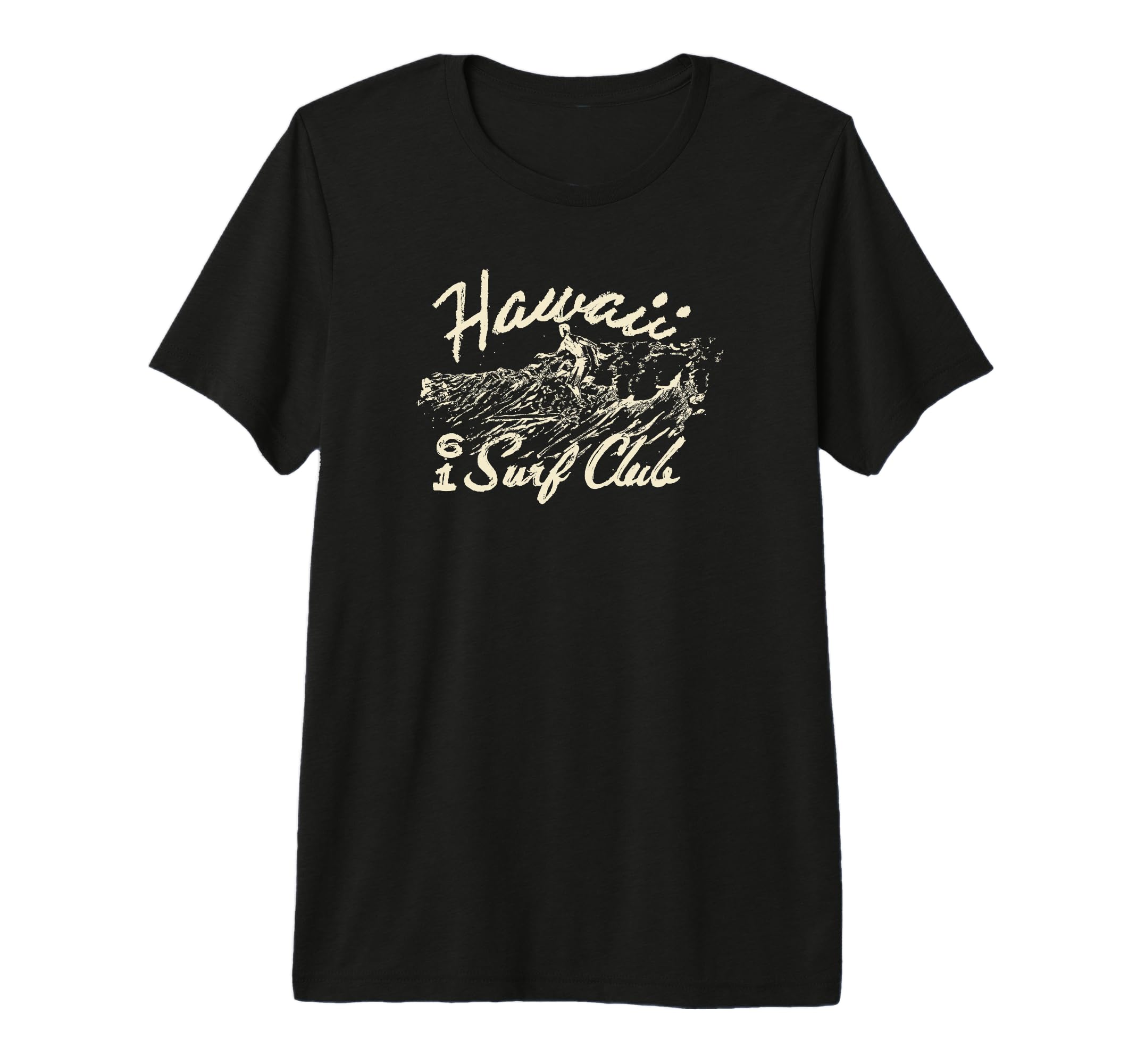 Trendy Hawaii Surf Club Logo Tri Blend T-Shirt - Minimalist Print Unisex - T-Shirt, Sweatshirt, Hoodie