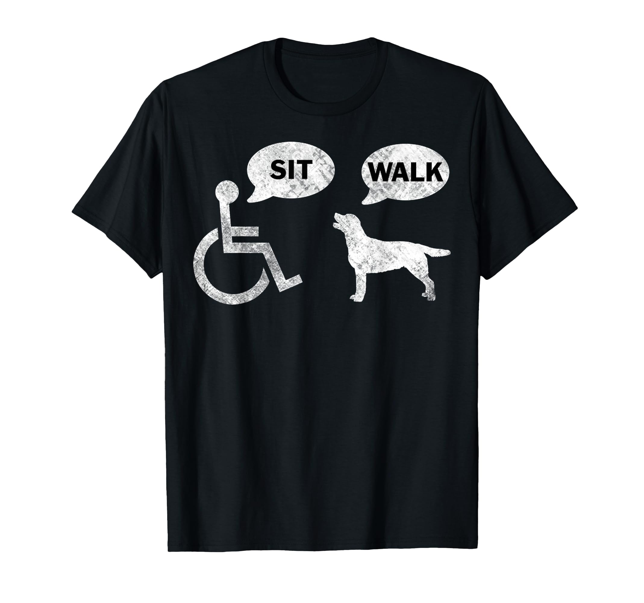 Wheelchair Funny Wheelchair Dog T-Shirt - Fun Novelty Design for Adults - T-Shirt, Sweatshirt, Hoodie