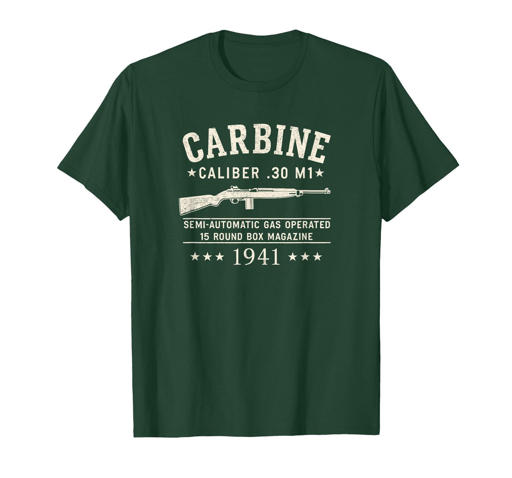 M1 Carbine Wwii 1941 Distressed T-Shirt - Minimalist Print Men Women - T-Shirt, Sweatshirt, Hoodie