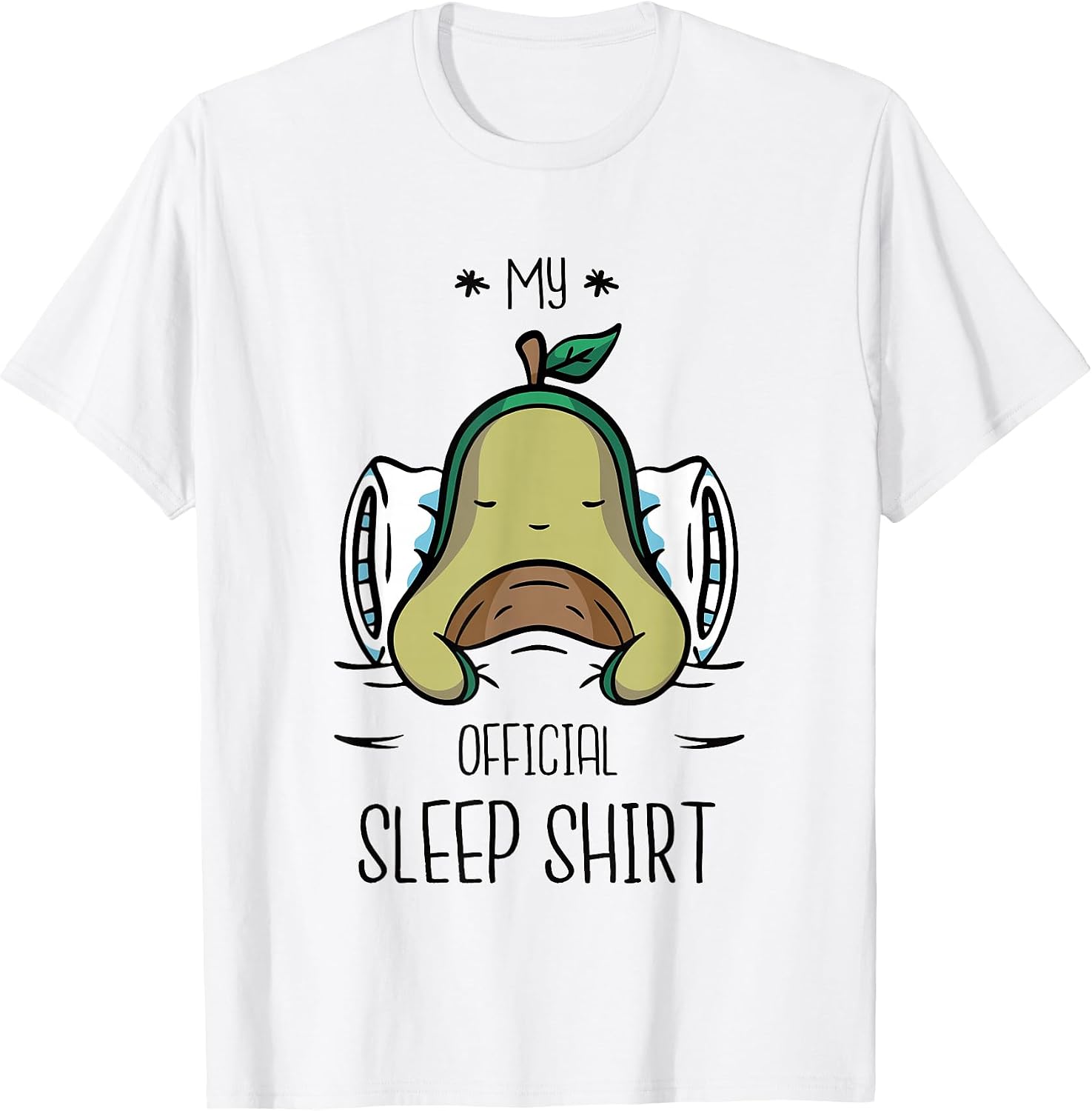 Avocado Schlafshirt Pyjama Nachthemd - Adult & Kids T-Shirts, Sweatshirts & Hoodies apparel design preview 1