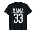 Number 33 Mama Biggest Fan Spirit T-Shirt - Aesthetic Graphic Men Women - T-Shirt, Sweatshirt, Hoodie