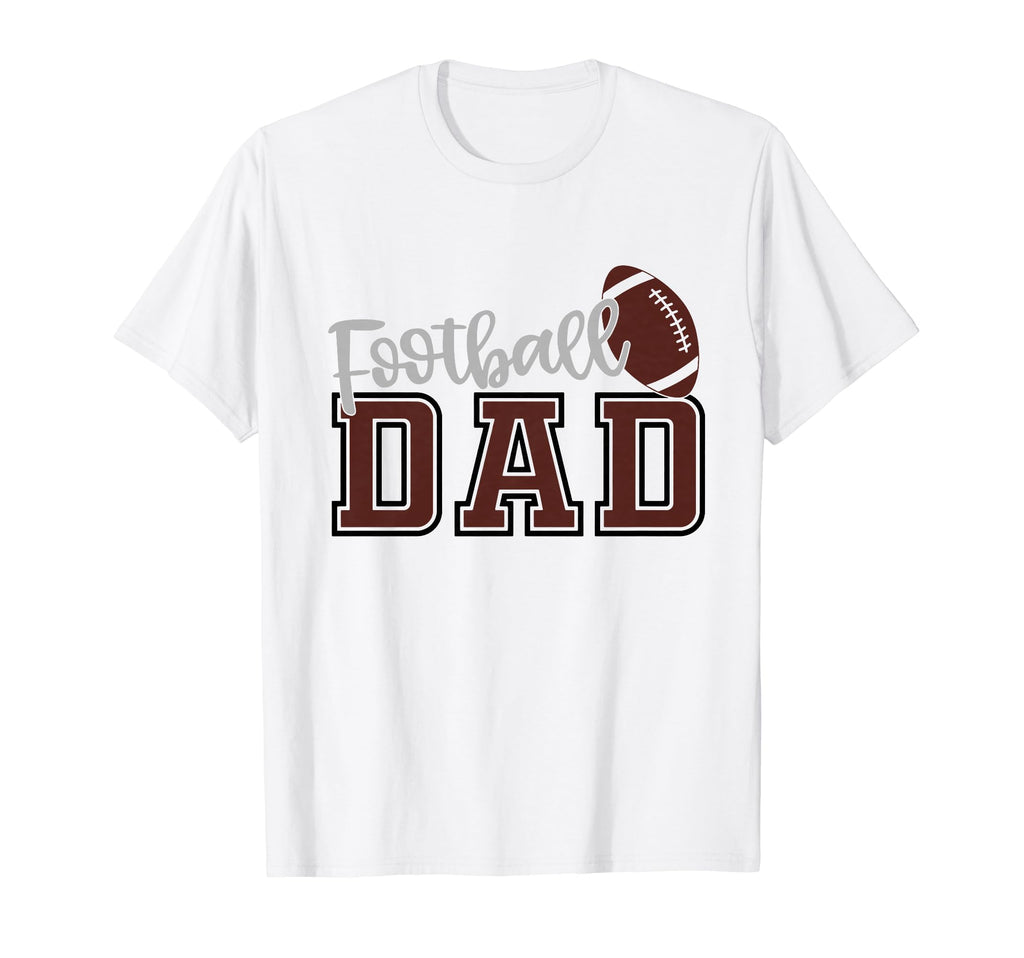 Football Dad Happy Fathers Day Wife T-Shirt - Novelty Apparel Unisex - T-Shirt, Sweatshirt, Hoodie