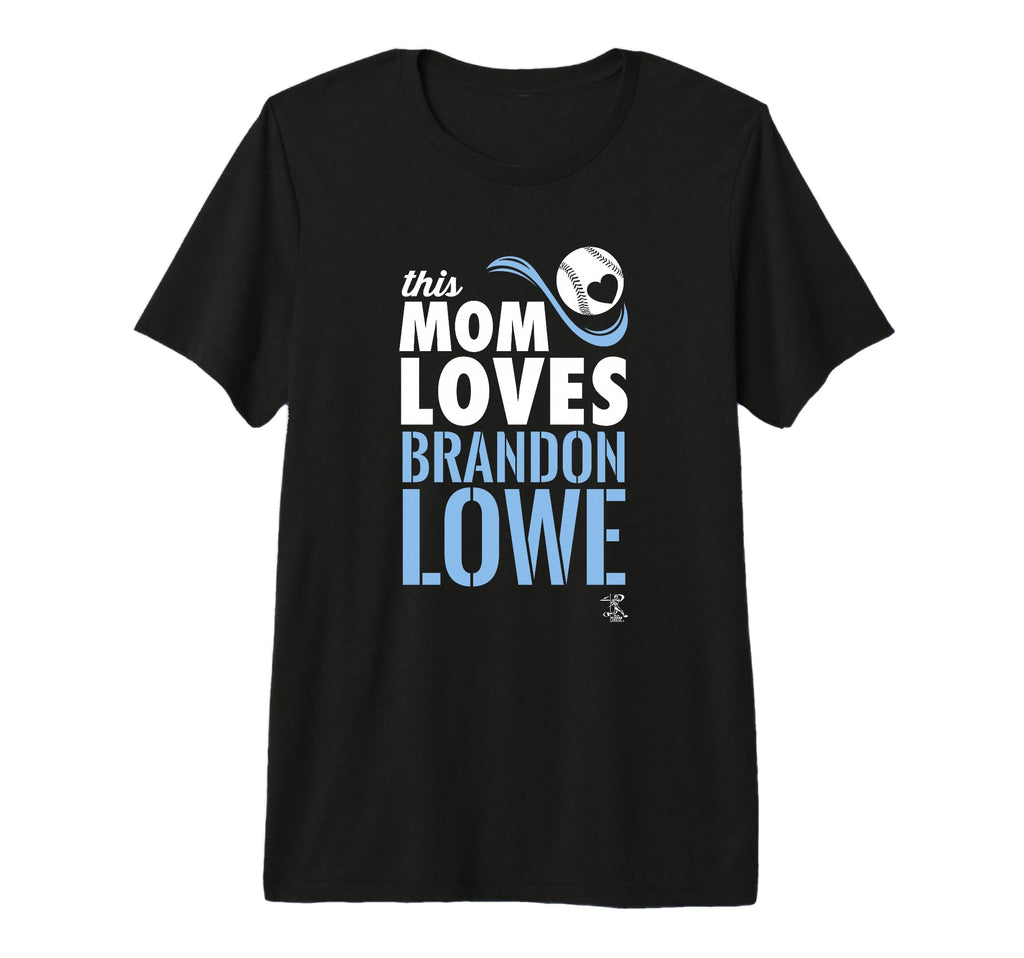 Brandon Lowe This Mom Loves Tri Blend T-Shirt - Unique Graphic for Adults - T-Shirt, Sweatshirt, Hoodie