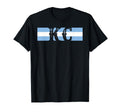 Blue Stripes Kc Kansas City T-Shirt - Casual Everyday Wear Men Women - T-Shirt, Sweatshirt, Hoodie