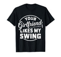 Funny Baseball Your Girlfriend Likes T-Shirt - Minimalist Print for Adults - T-Shirt, Sweatshirt, Hoodie