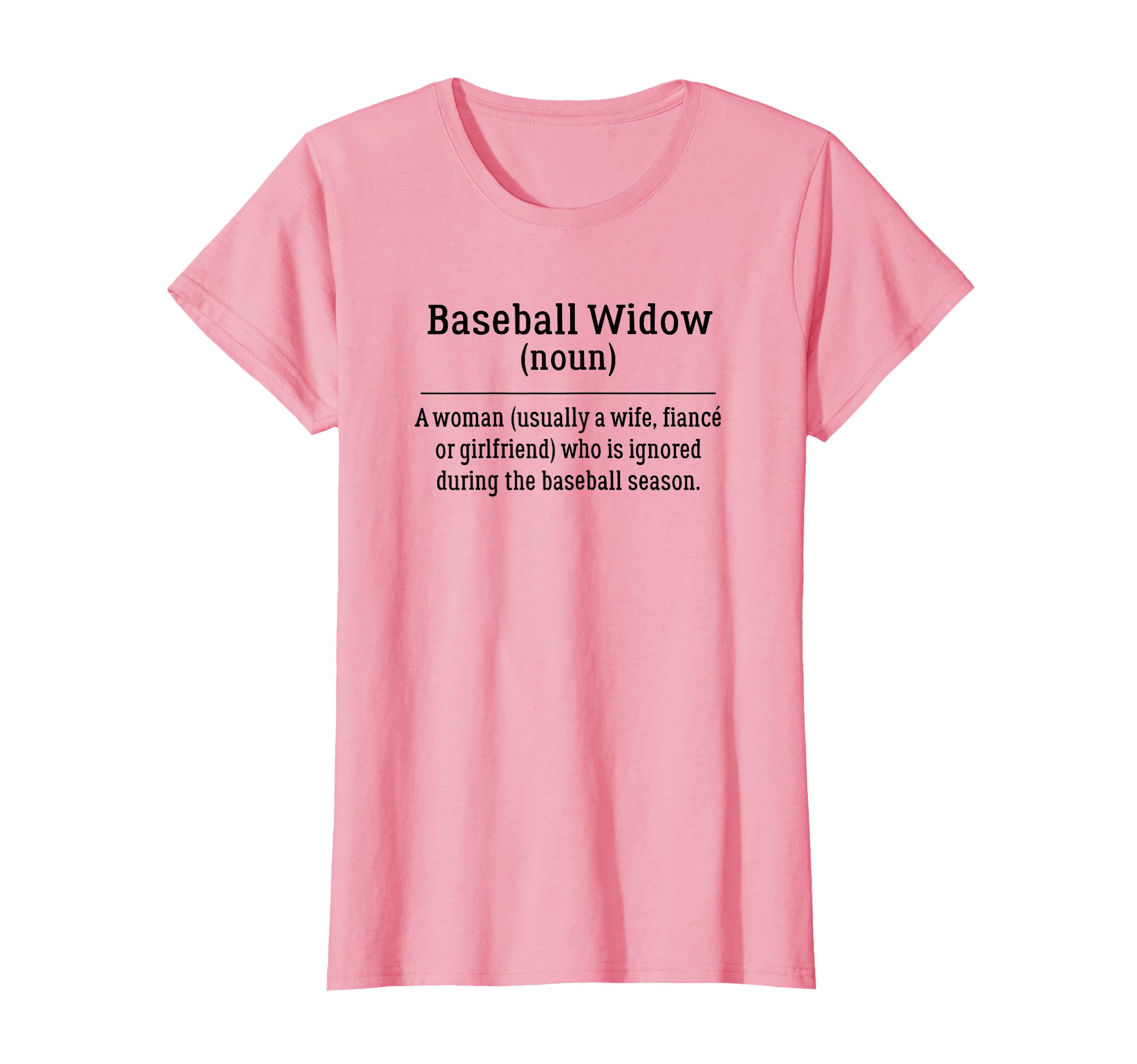 Baseball Widow T-Shirt - Minimalist Print for Adults - T-Shirt, Sweatshirt, Hoodie