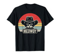 Meowdy Cat Cowboy Hat Funny T-Shirt - Custom Art Print Men Women - T-Shirt, Sweatshirt, Hoodie
