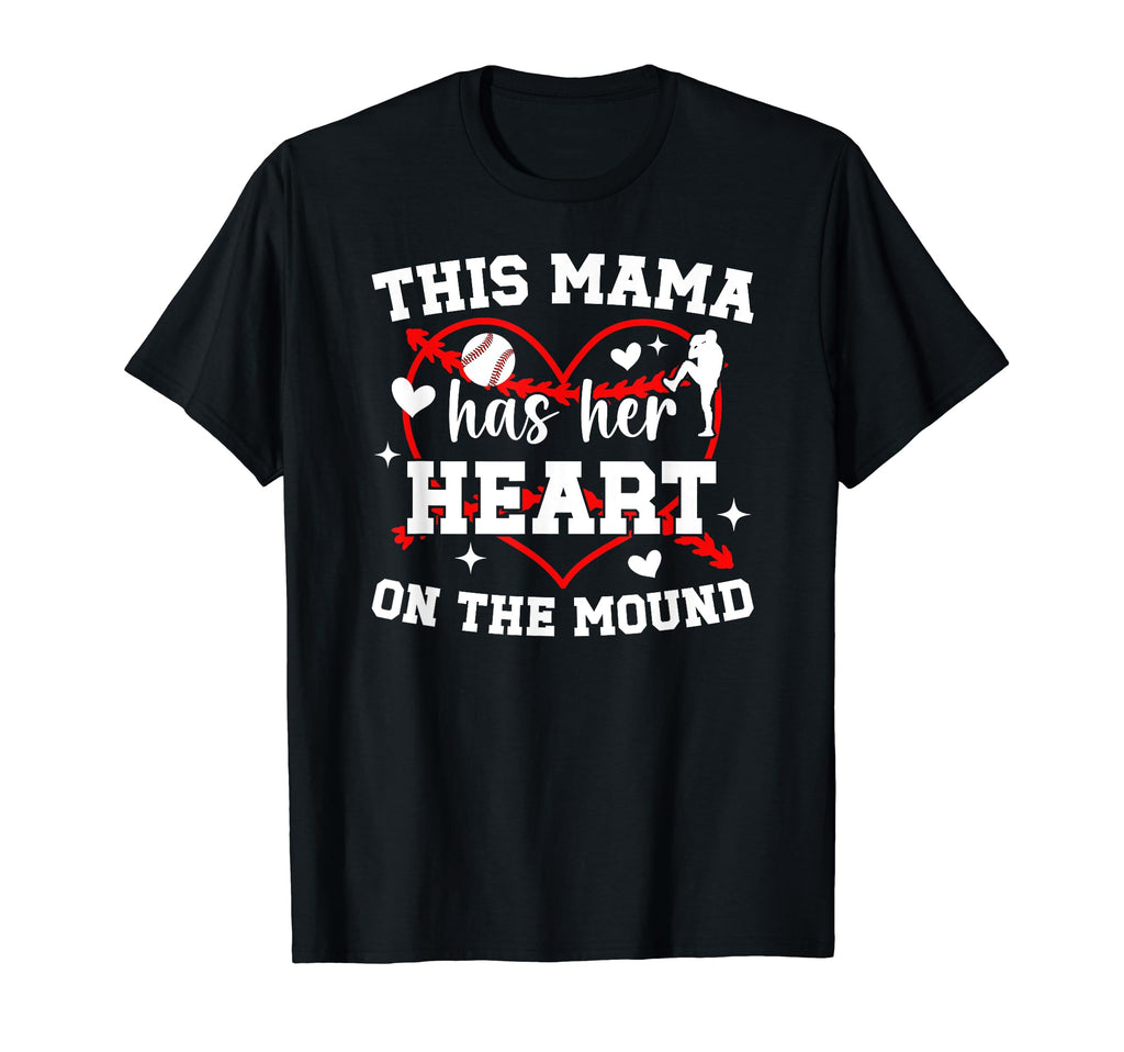 Proud Baseball Pitcher Mom Baseball T-Shirt - Trendy Graphic for Adults - T-Shirt, Sweatshirt, Hoodie