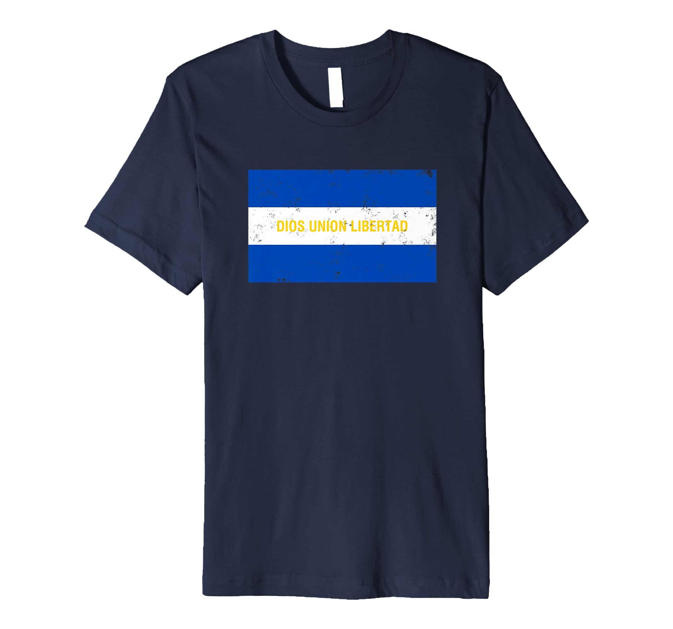Dios Union Libertad Flag El Salvador T-Shirt - Trendy Graphic Unisex - T-Shirt, Sweatshirt, Hoodie