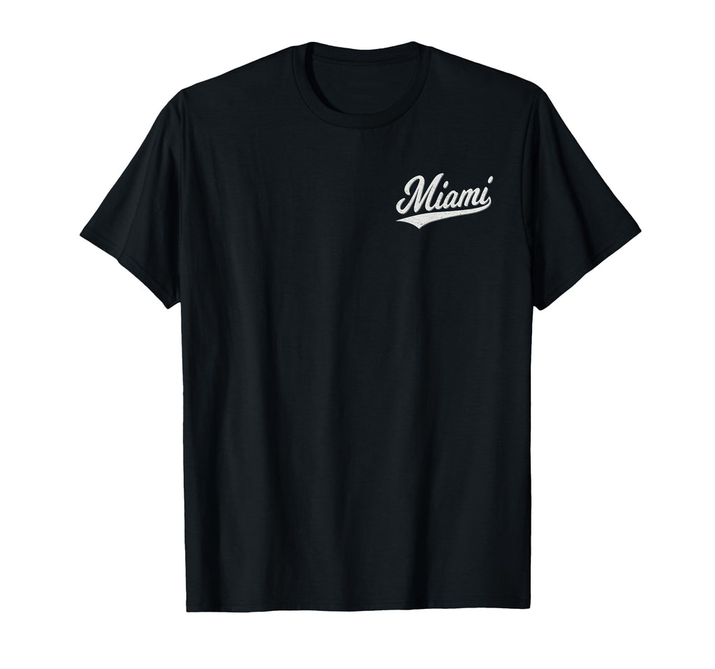 Miami Florida Varsity Script Sports T-Shirt - Aesthetic Graphic Unisex - T-Shirt, Sweatshirt, Hoodie