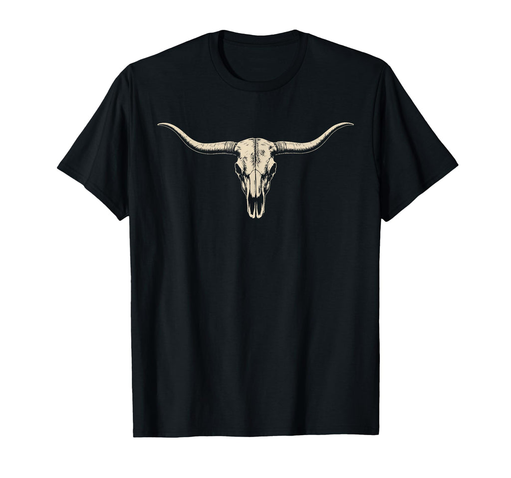 Cow Skull Cowgirl Cowboy T-Shirt - Casual Everyday Wear for Adults - T-Shirt, Sweatshirt, Hoodie