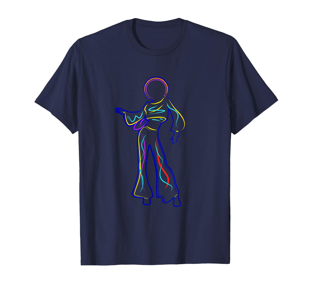 Artsy Womens Funk 70S Funky Afro Soul Music T-Shirt - Unique Graphic Unisex - T-Shirt, Sweatshirt, Hoodie
