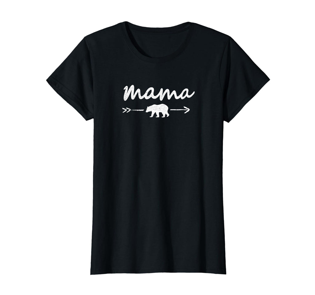 Womens Distressed Bear Mama Walking T-Shirt - Minimalist Print for Adults - T-Shirt, Sweatshirt, Hoodie