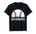 San Francisco Cityscape Dad Baseball Lover T-Shirt - Unique Graphic Unisex - T-Shirt, Sweatshirt, Hoodie
