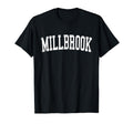 Millbrook Al Distressed White Varsity T-Shirt - Custom Art Print Unisex - T-Shirt, Sweatshirt, Hoodie