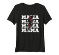 Womens Baseball Mama Distressed T-Shirt - Casual Everyday Wear Men Women - T-Shirt, Sweatshirt, Hoodie