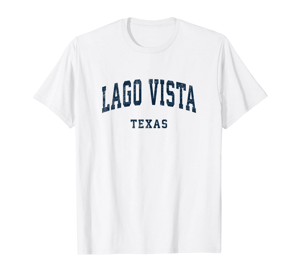 Lago Vista Texas Tx Athletic Sports T-Shirt - Fun Novelty Design for Adults - T-Shirt, Sweatshirt, Hoodie