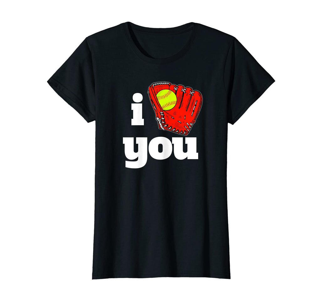 I Glove You Softball Baseball T-Shirt - Minimalist Print Men Women - T-Shirt, Sweatshirt, Hoodie