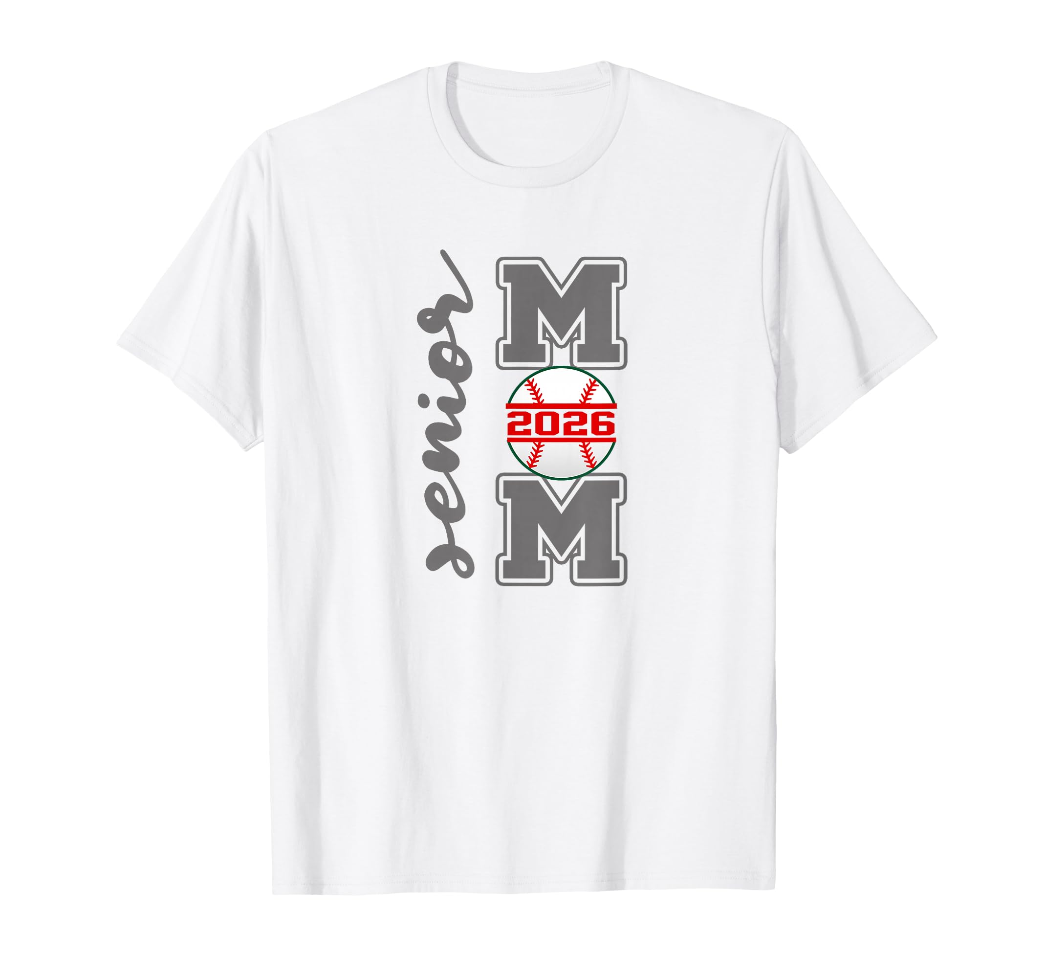 Senior Mom 2026 Baseball Athlete Proud T-Shirt - Graphic Print Unisex - T-Shirt, Sweatshirt, Hoodie