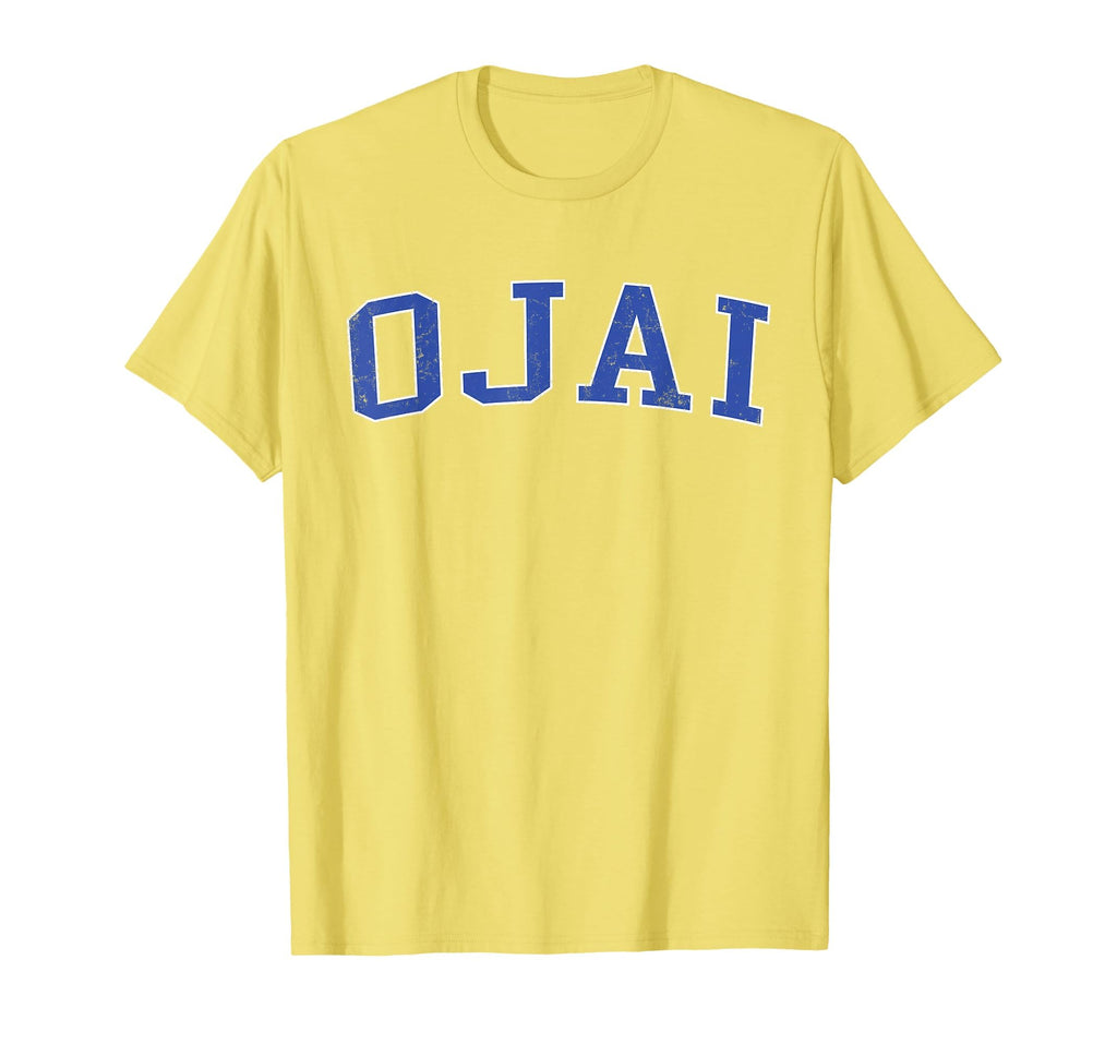 Ojai Ca Distressed Blue Varsity T-Shirt - Unique Graphic Men Women - T-Shirt, Sweatshirt, Hoodie