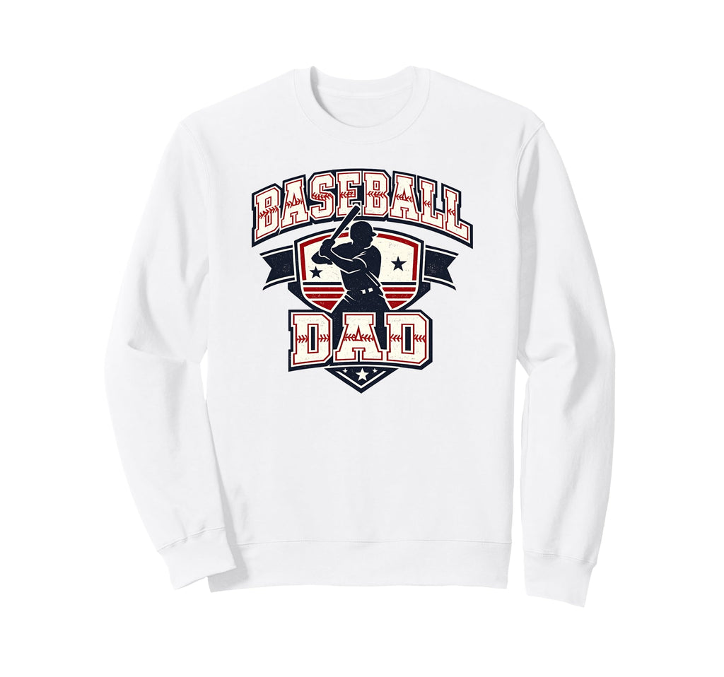 Baseball Dad Batter Silhouette Fan Sweatshirt - Custom Art Print Unisex - T-Shirt, Sweatshirt, Hoodie