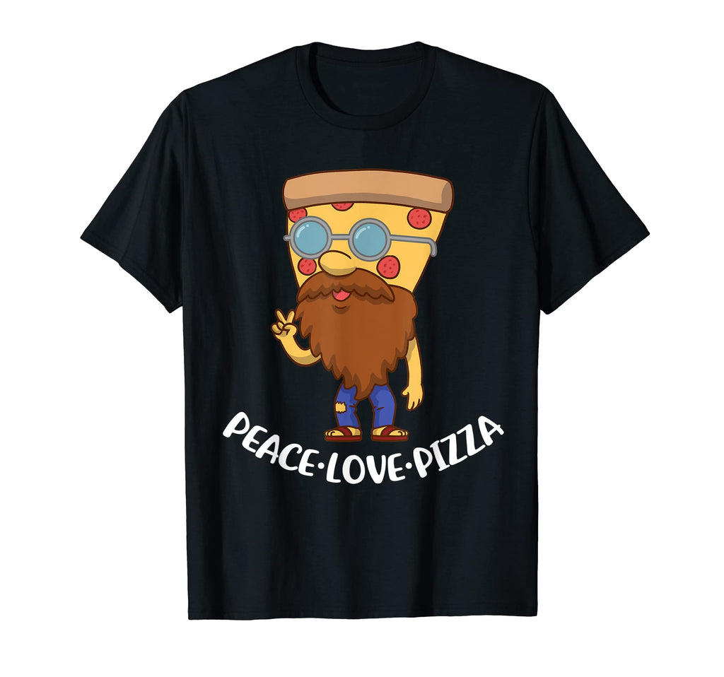 Peace Love Pizza T-Shirt - Novelty Apparel Unisex - T-Shirt, Sweatshirt, Hoodie